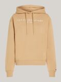 Khaki Logo Embroidery Hoody  Women