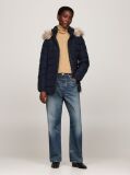 Multi Faux Fur Hooded Down Jacket  Women