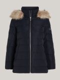 Multi Faux Fur Hooded Down Jacket  Women