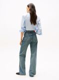 Blue High Rise Relaxed Bootcut Jeans  Women
