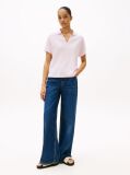 Pink Relaxed Polo Shirt  Women