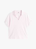 Pink Relaxed Polo Shirt  Women