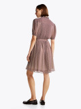 Multi Print Pleated Fit And Flare Dress  Women