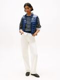 Blue Ultra Light Down Mock Neck Gilet  Women