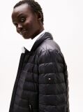 Black Ultra Light Down Mock Neck Jacket  Women