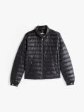 Black Ultra Light Down Mock Neck Jacket  Women