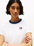 Beige Hilfiger Sailing Relaxed Back Logo T-Shirt  Women