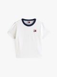 Beige Hilfiger Sailing Relaxed Back Logo T-Shirt  Women