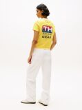 Yellow Hilfiger Sailing Relaxed Back Logo T-Shirt  Women