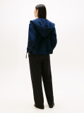 Blue TH Crest Embroidery Gold-Tone Zip-Thru Hoody  Women