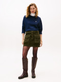 Blue TH Script Pique Sweatshirt  Women