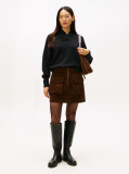 Brown Cargo Pocket Corduroy Mini Skirt  Women