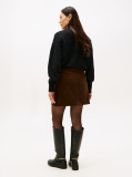 Brown Cargo Pocket Corduroy Mini Skirt  Women