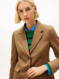 Brown Regular Fit Timeless Wool Blend Blazer  Women