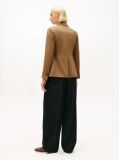 Brown Regular Fit Timeless Wool Blend Blazer  Women