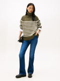 Blue Faded Mid Rise Bootcut Jeans  Women