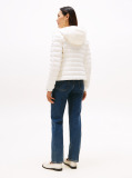 Beige Down Reg Hooded Jacket  Women