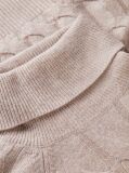 Beige Cable Knit Soft Wool Relaxed Jumper  Women