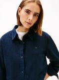 Blue Corduroy Relaxed Fit Shirt  Women