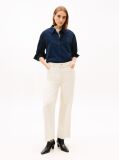 Blue Corduroy Relaxed Fit Shirt  Women