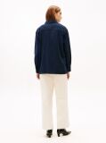 Blue Corduroy Relaxed Fit Shirt  Women