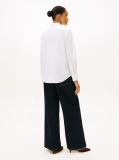 White Regular Fit Poplin Shirt  Women