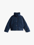 Blue Crest Embroidery Down Puffer Jacket  Women