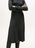 Grey Midi Soft Wool Jumper Dress  Women