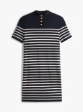 Multi Jersey Mock Neck Mini Jumper Dress  Women