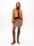 Khaki Double-Faced Wool Blend Jacket  Women