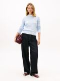 Blue Cable Knit Crew Neck Jumper  Women