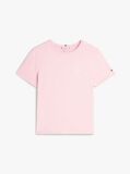 Pink Logo Embroidery Jersey Crew Neck T-Shirt  Women