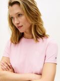Pink Logo Embroidery Jersey Crew Neck T-Shirt  Women