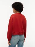 Red Logo Relaxed Fleece Sweatshirt  Women