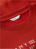 Red Logo Relaxed Fleece Sweatshirt  Women