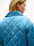 Blue Padded Flag Quilted Water Repellent Jacket  Women