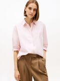 Pink Oversized Fit Logo Embroidery Shirt  Women