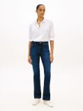 White Oversized Fit Logo Embroidery Shirt  Women