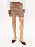 Multi Check Tweed Mini Skirt  Women