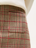 Multi Check Tweed Mini Skirt  Women