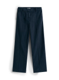 Blue Relaxed Straight Leg Trousers  Women