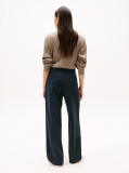 Blue Relaxed Straight Leg Trousers  Women