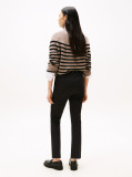 Black Gabardine Slim Trousers  Women