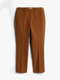 Brown Gabardine Slim Trousers  Women