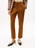 Brown Gabardine Slim Trousers  Women
