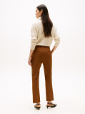 Brown Gabardine Slim Trousers  Women