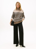 Black Relaxed Wide Leg Trousers  Women