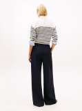 Blue Relaxed Wide Leg Trousers  Women