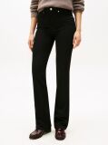 Black Mid Rise Bootcut Black Jeans  Women