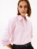 Pink Relaxed Fit TH Crest Embroidery Oxford Shirt  Women